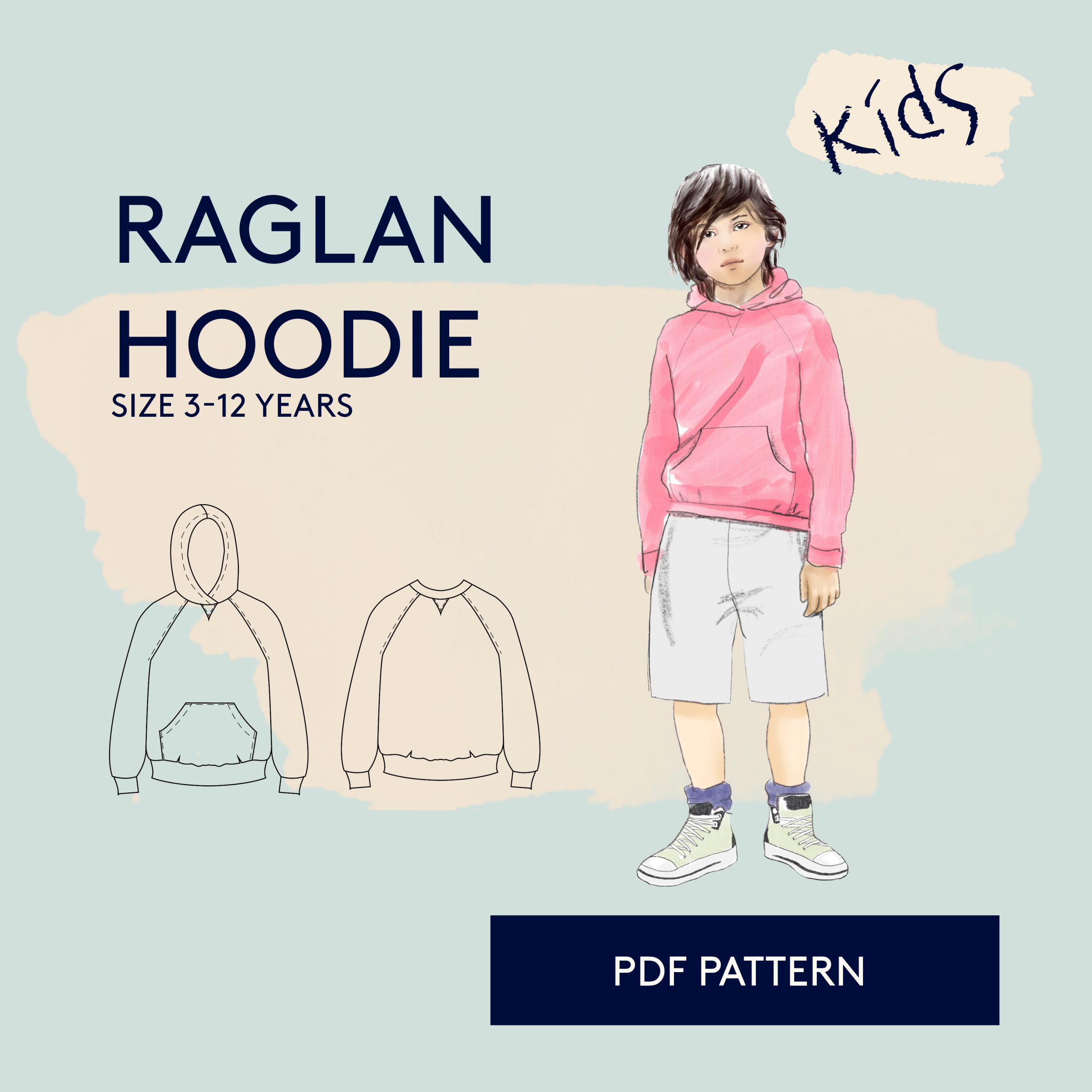 Wardrobe by Me Children's Raglan Hoodie