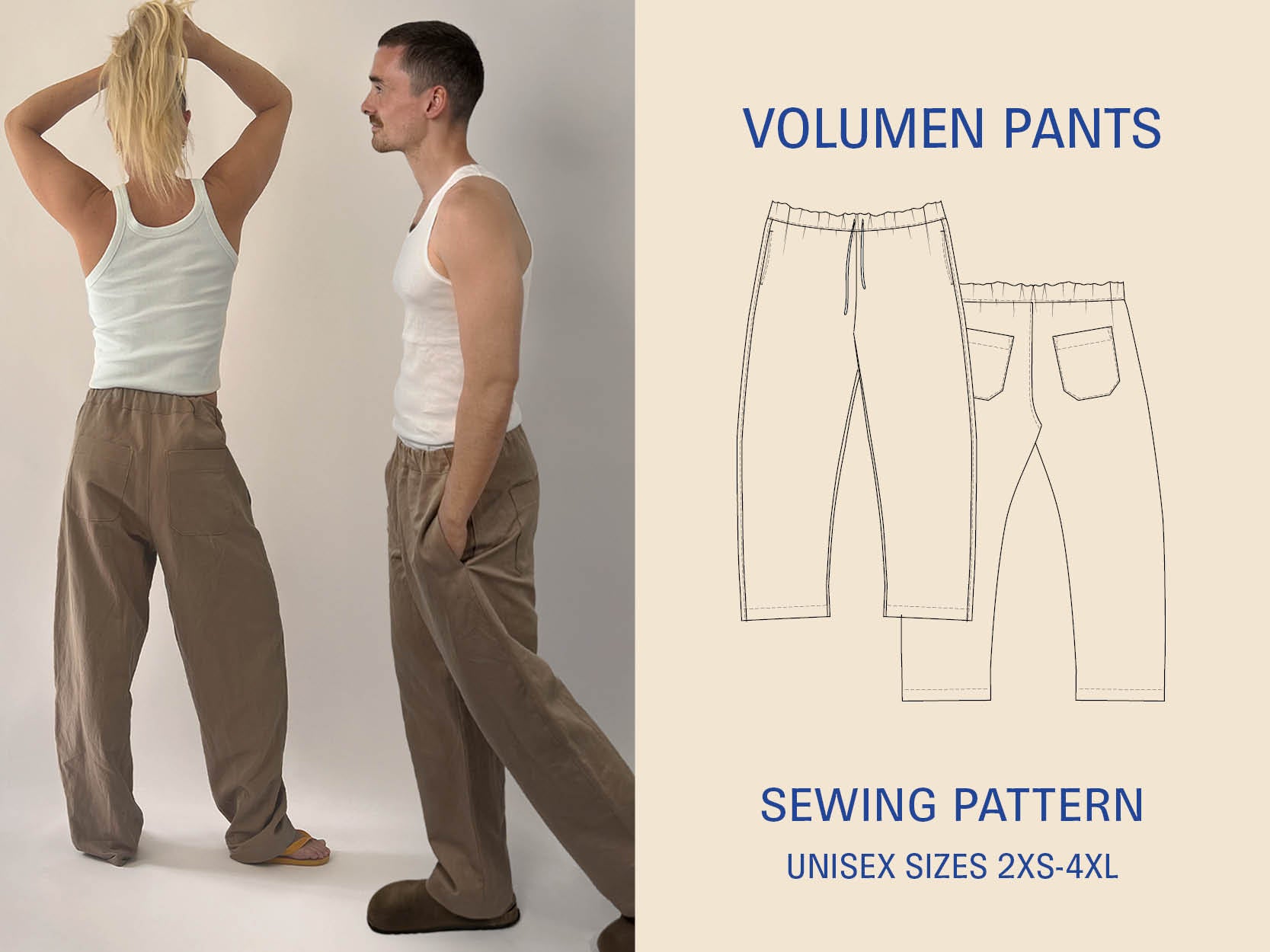 Wardrobe by Me Unisex Volumen Pants