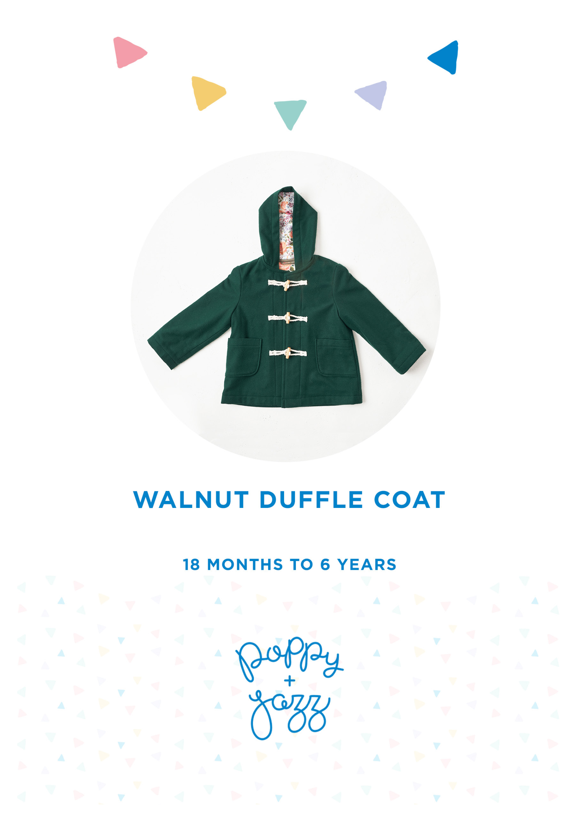 Poppy & Jazz Baby/Child Walnut Duffle Coat