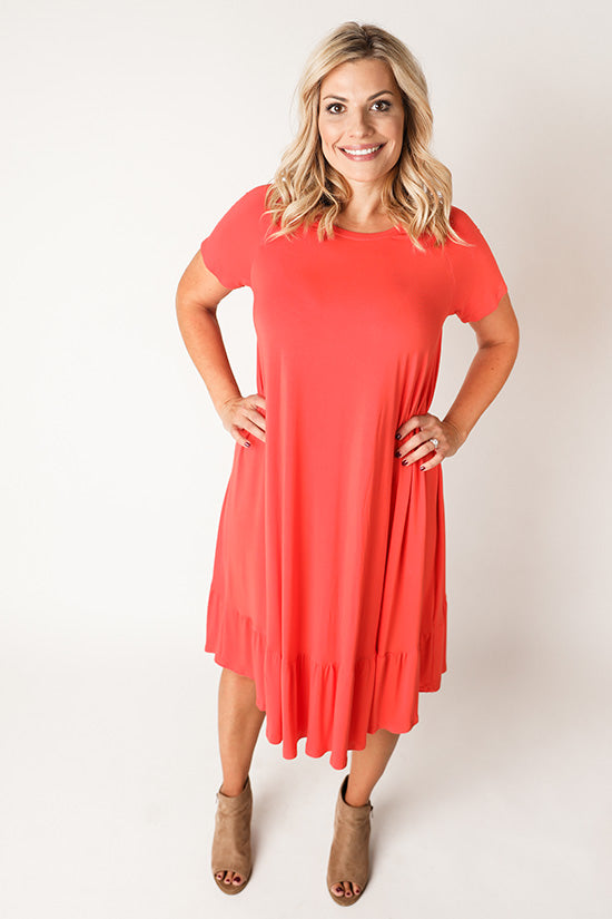 Chalk and Notch Waterfall Raglan Top & Dress