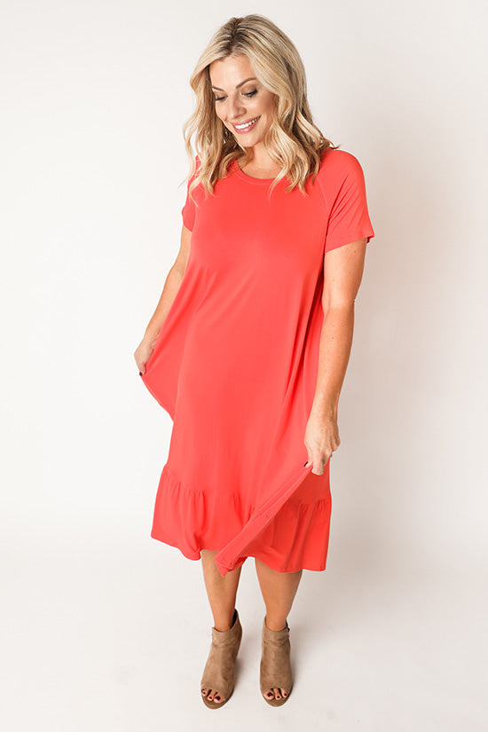 Chalk and Notch Waterfall Raglan Top & Dress