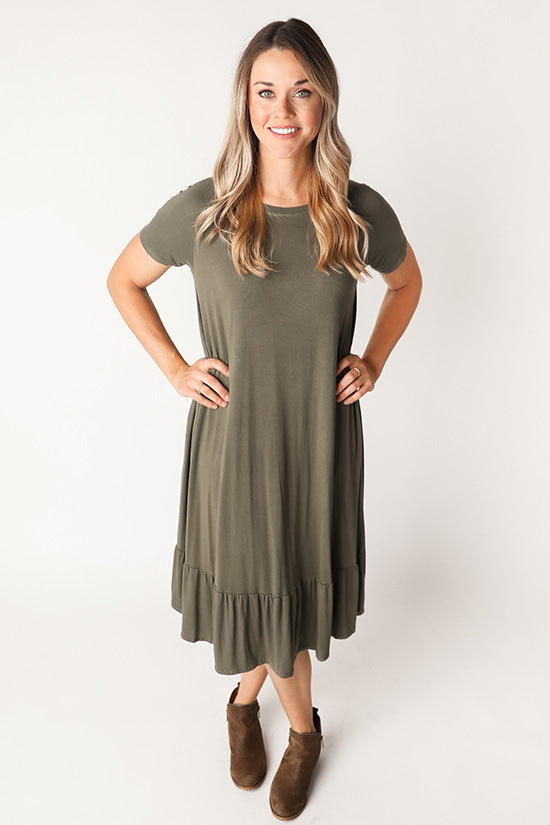 Chalk and Notch Waterfall Raglan Top & Dress