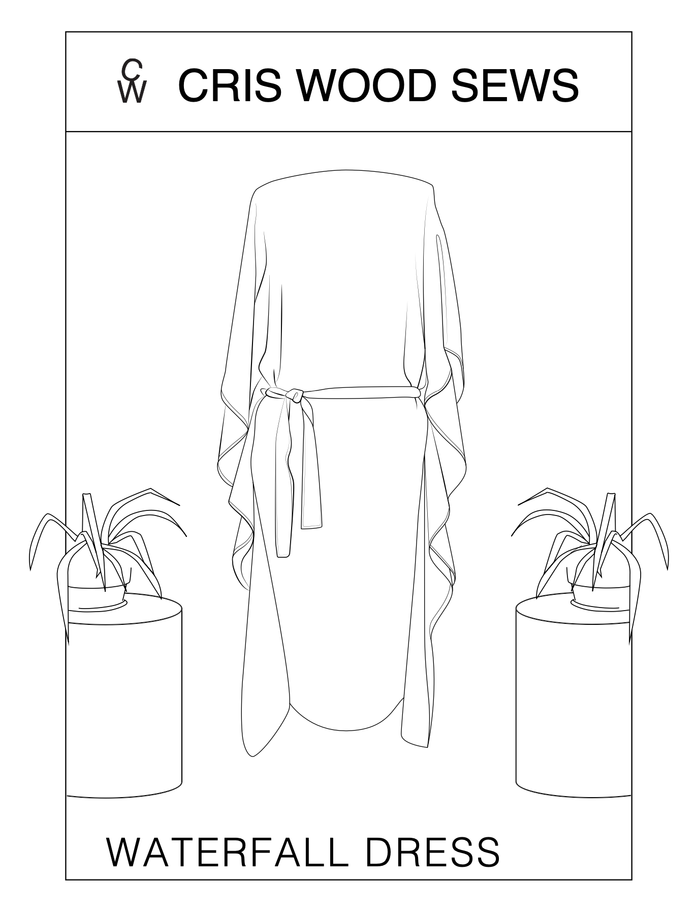 Cris Wood Sews Waterfall Dress PDF