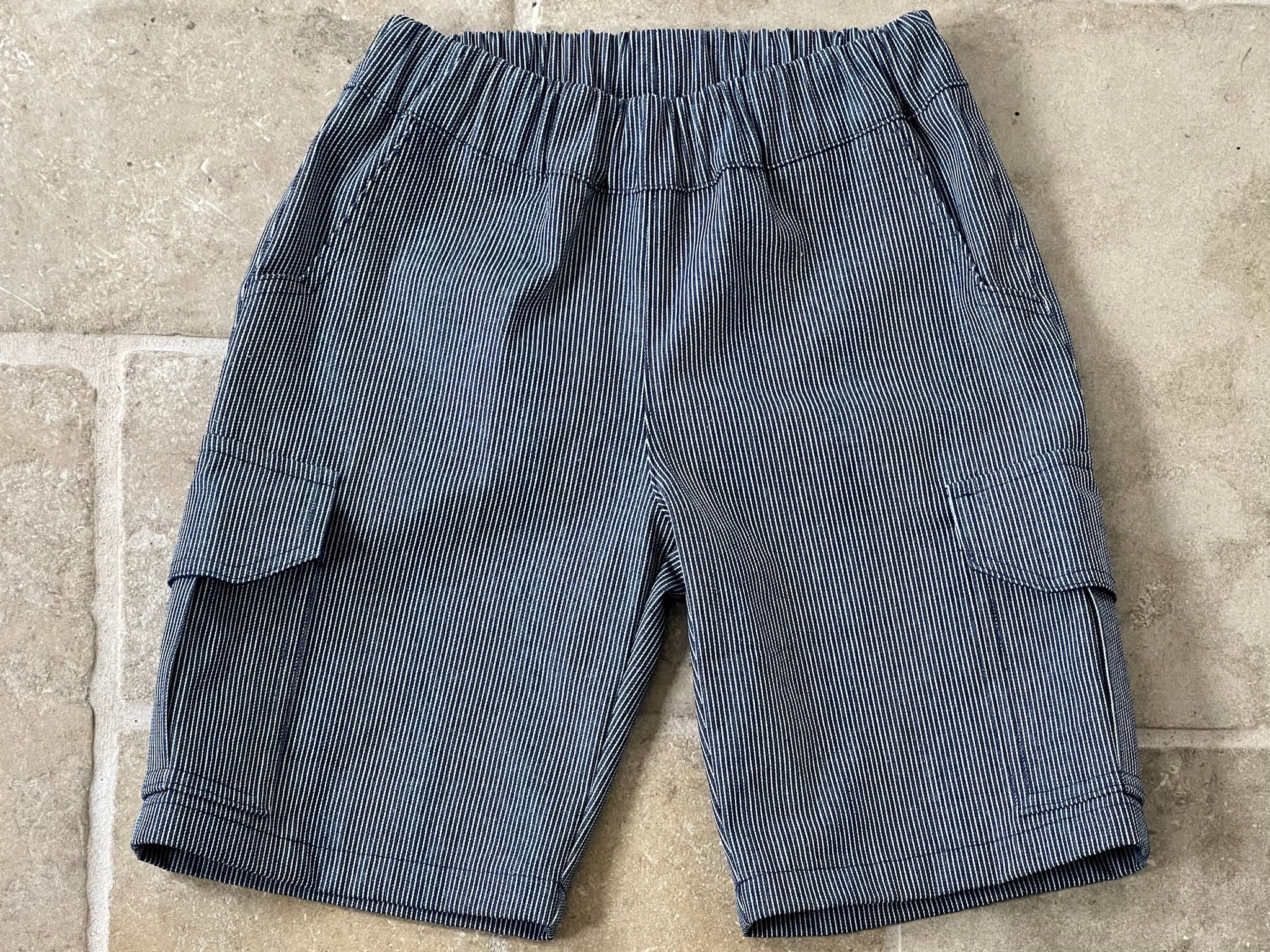 Striped cargo shorts online