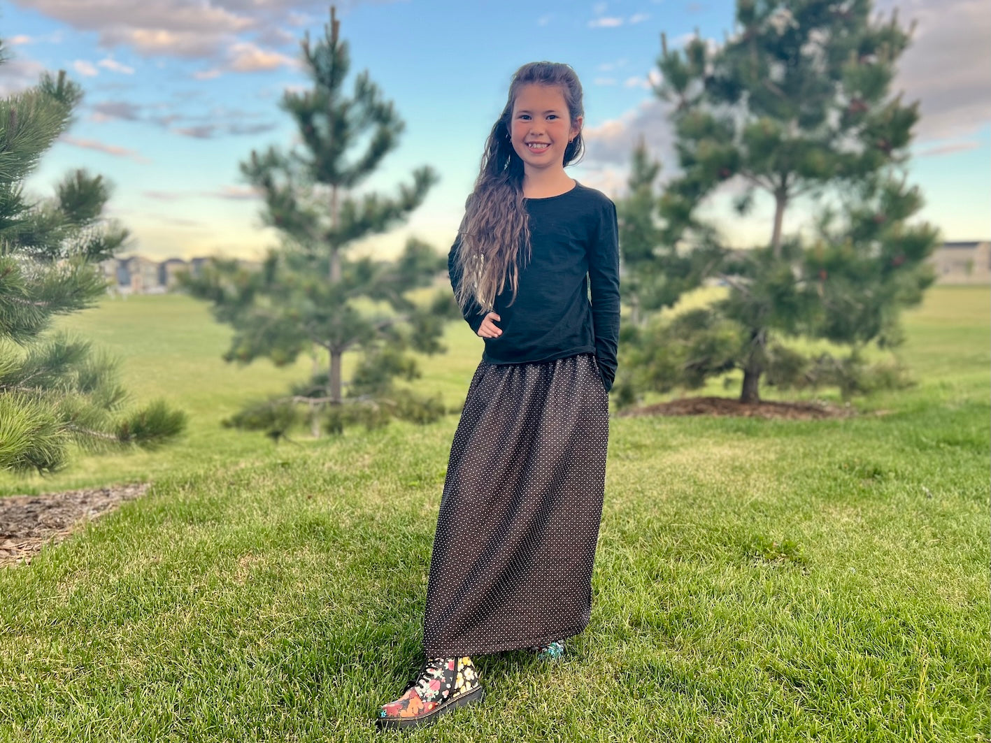 Waves & Wild Children's Eucalyptus Skirt