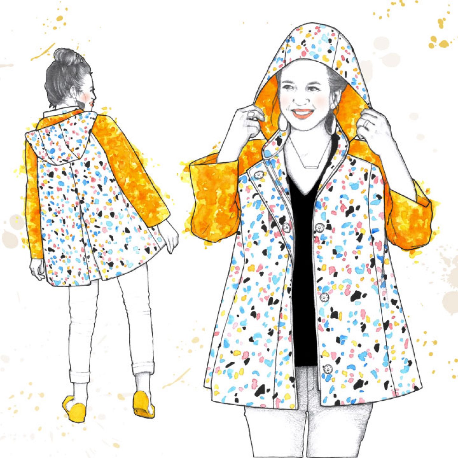 Amy Nicole Whitney Raincoat