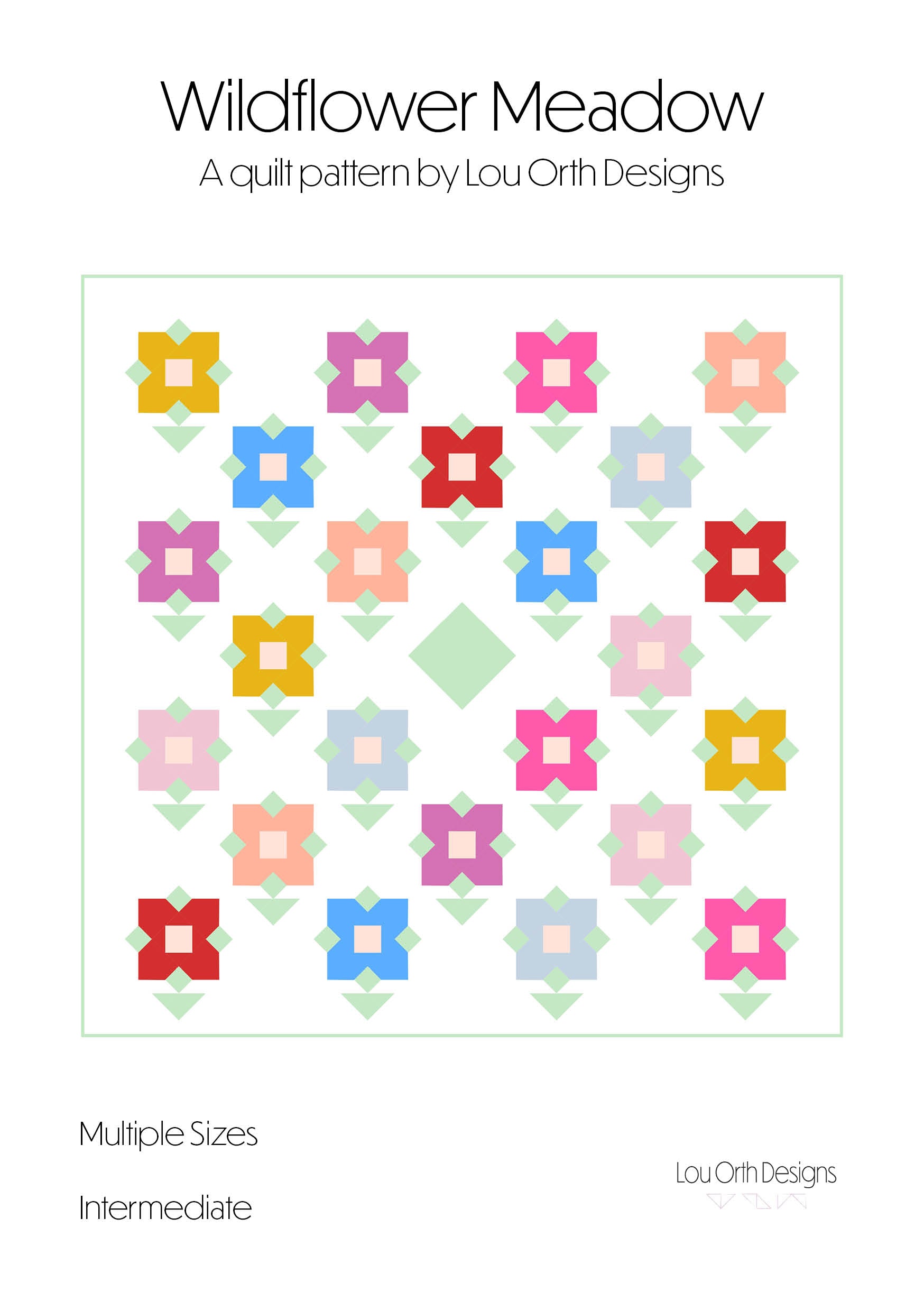 Lou Orth Designs Wildflower Meadow Quilt PDF