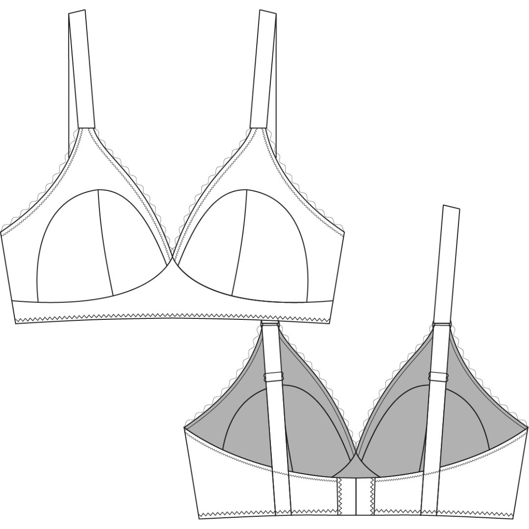 Sew Projects Willow Soft Cup Bra (Full Bust)