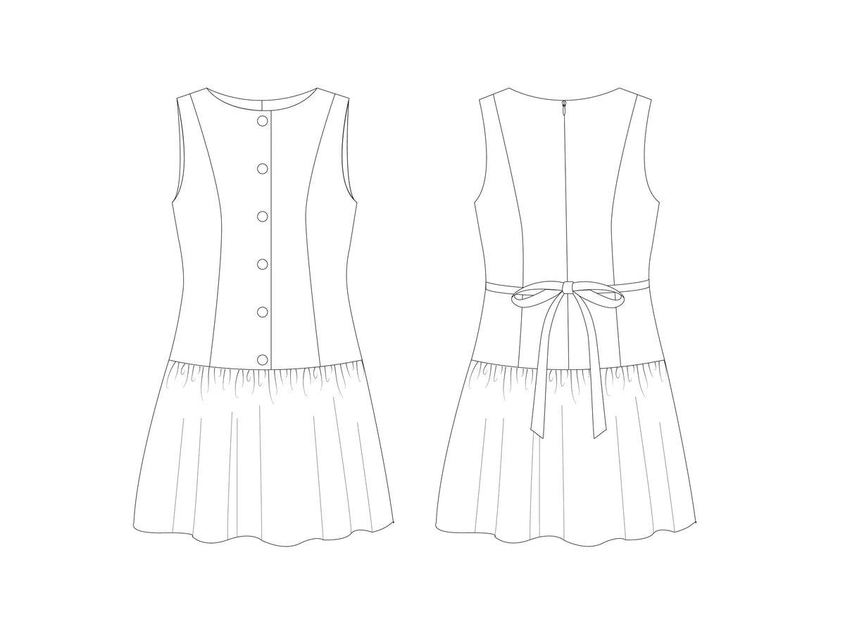 Nina Lee Wimbledon Drop-Waist Dress