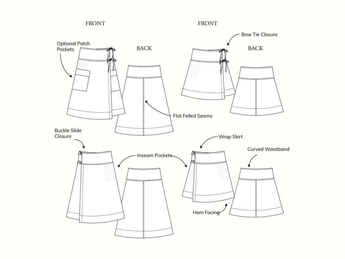Madswick Winnie Wrap Skirt