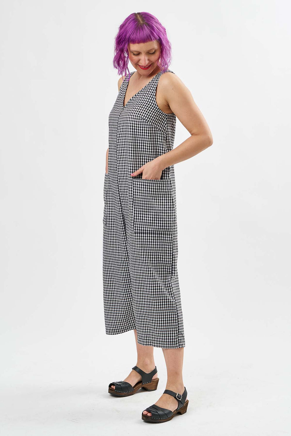 Winona Jumpsuit Kit - Red Viscose