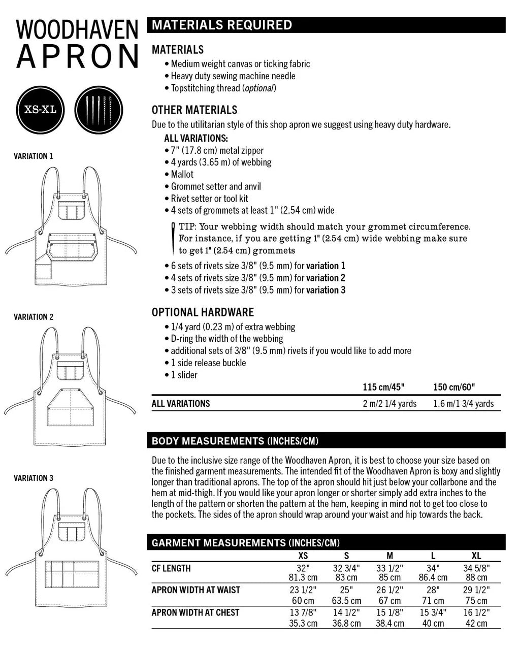 Thread Theory Woodhaven Apron