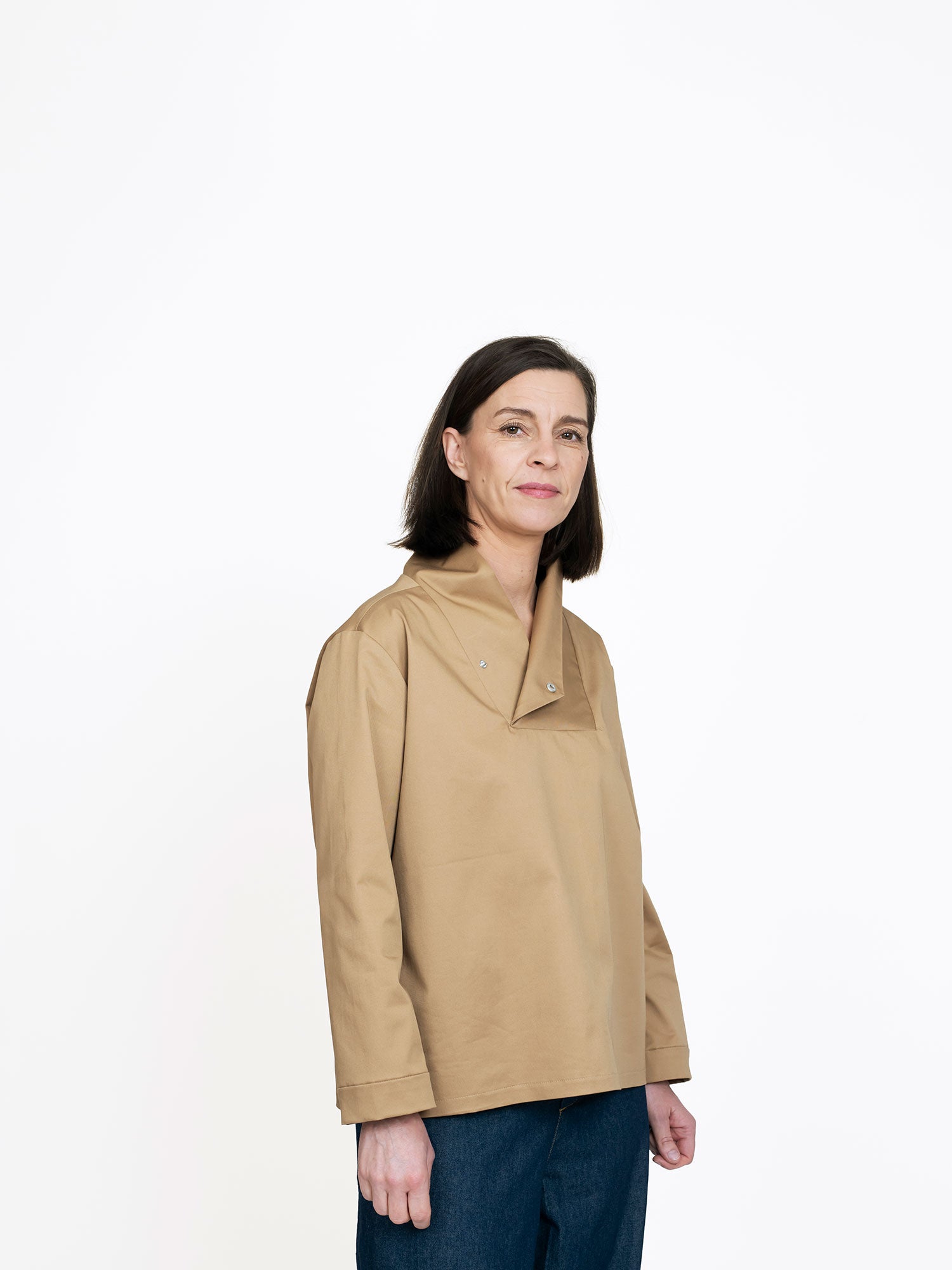 The Assembly Line Unisex Wrap Collar Shirt