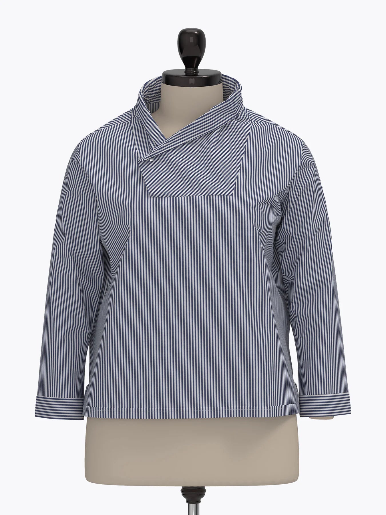 The Assembly Line Unisex Wrap Collar Shirt