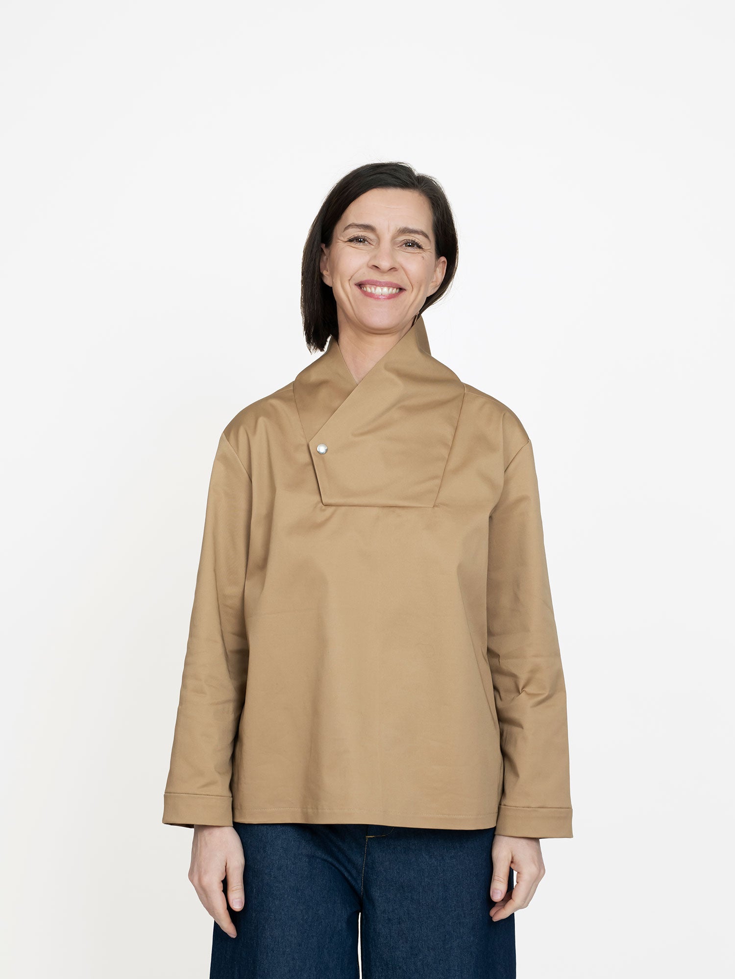 The Assembly Line Unisex Wrap Collar Shirt