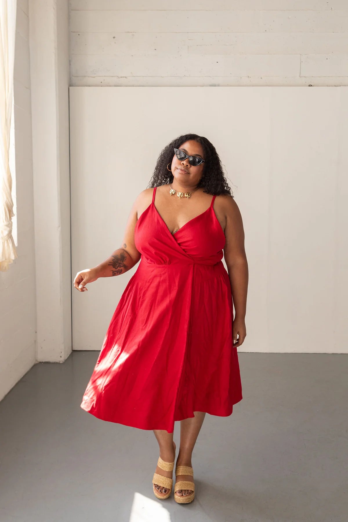 Friday Pattern Company Wren Wrap Dress