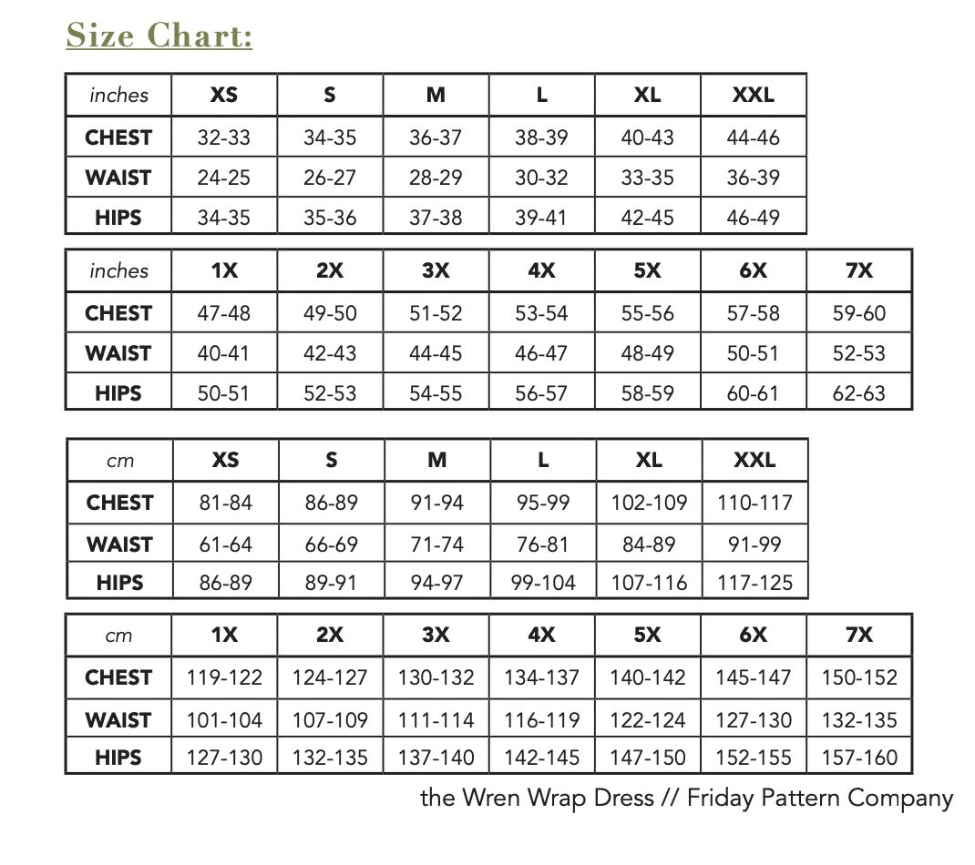 Friday Pattern Company Wren Wrap Dress