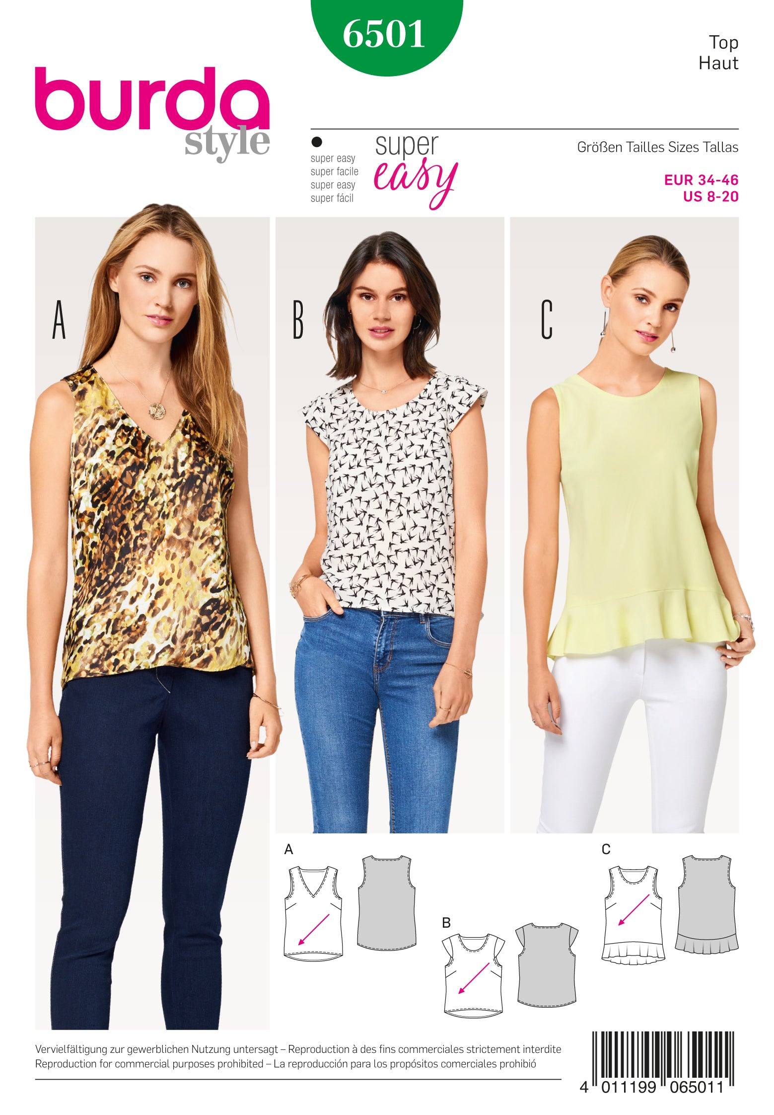 Burda Tops 6501