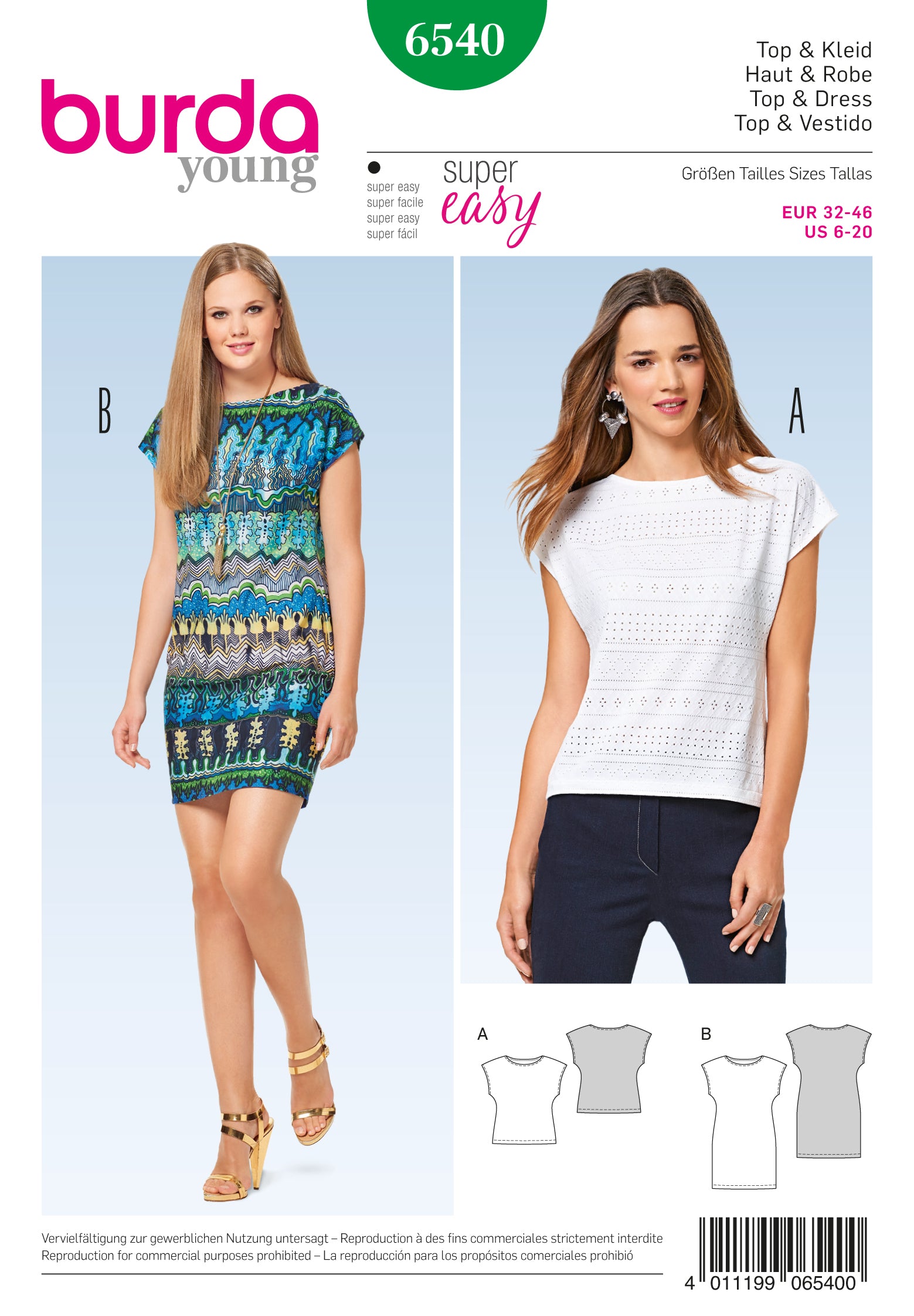 Burda Top and Dress 6540