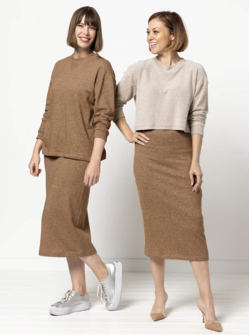 Knit jersey skirt online