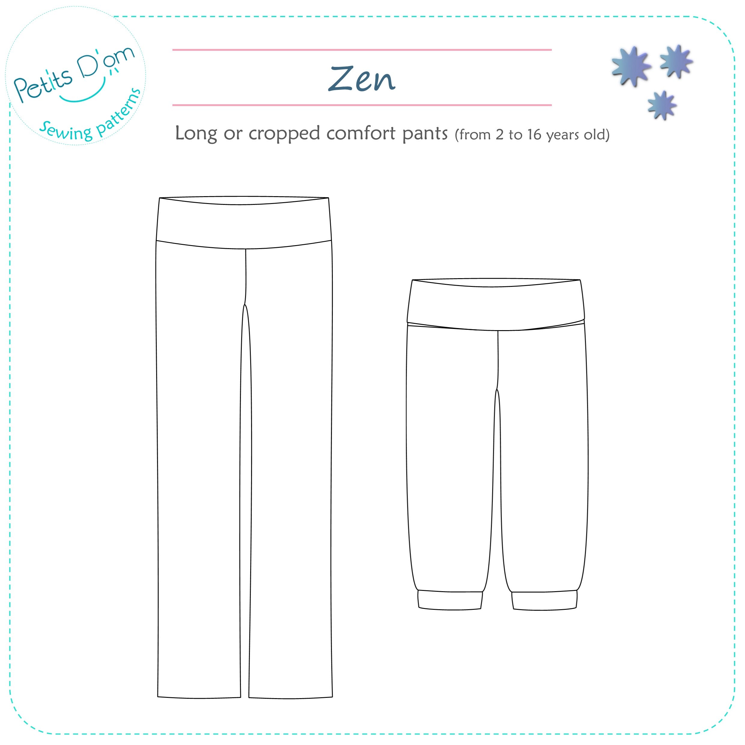 Petits D'om Child/Teen Zen Pants