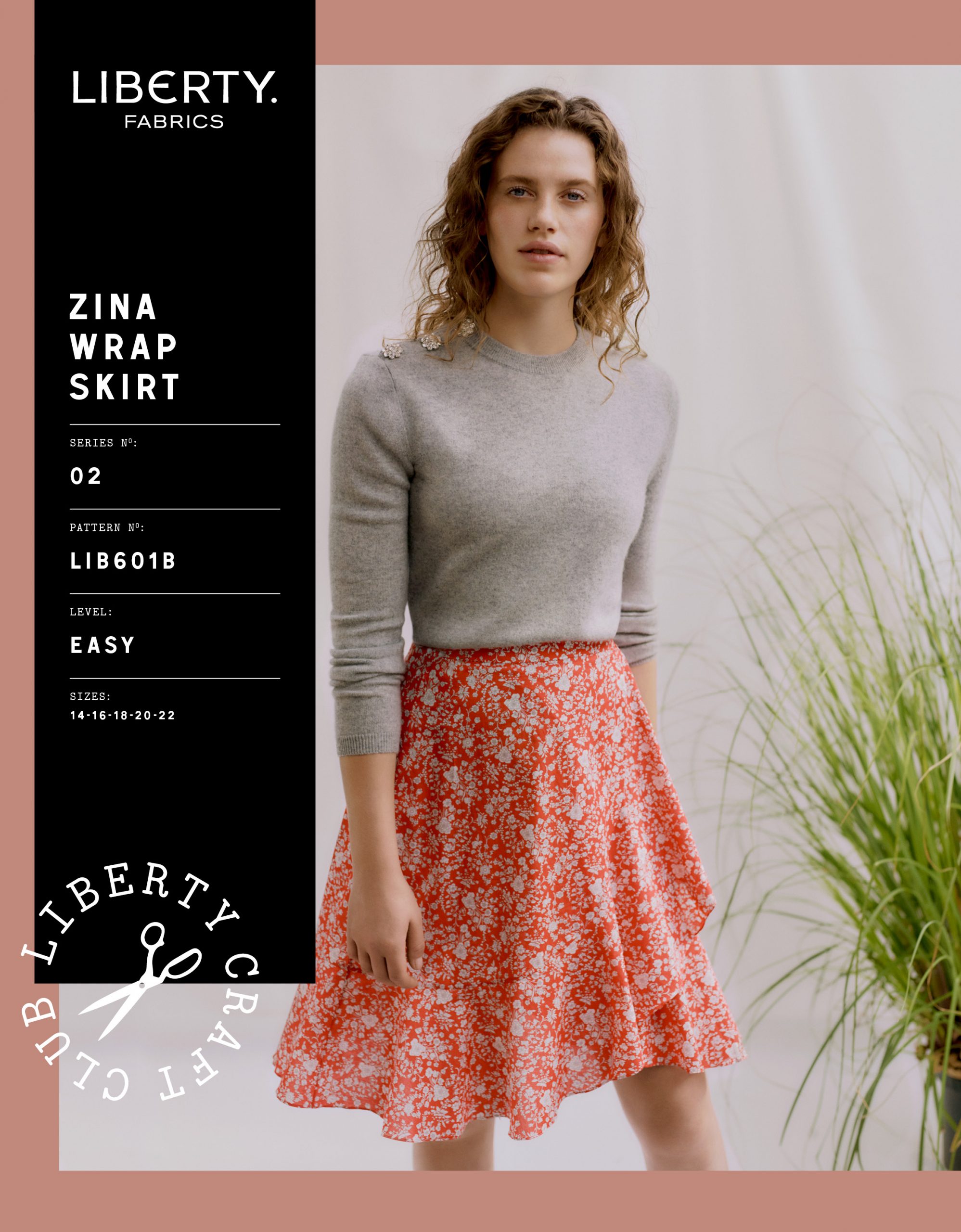 Liberty Sewing Patterns Zina Wrap Skirt
