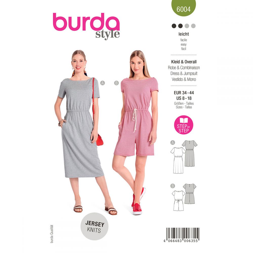 Burda Dress and Jumpsuit 6004