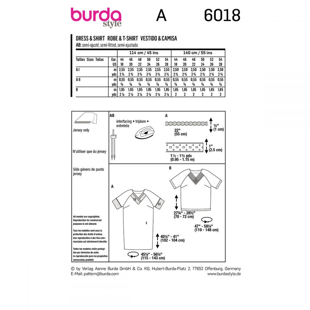 Burda Dress and Top 6018