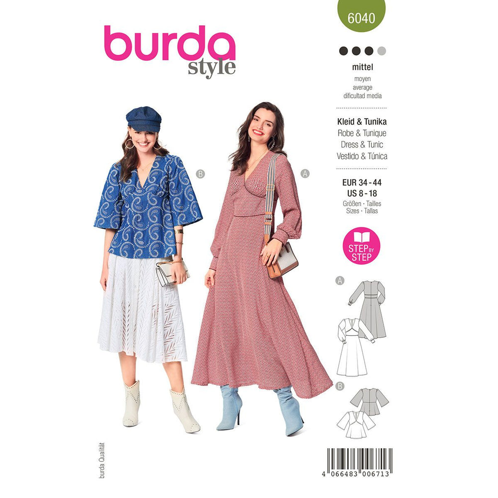 Burda Dress and Blouse 6040