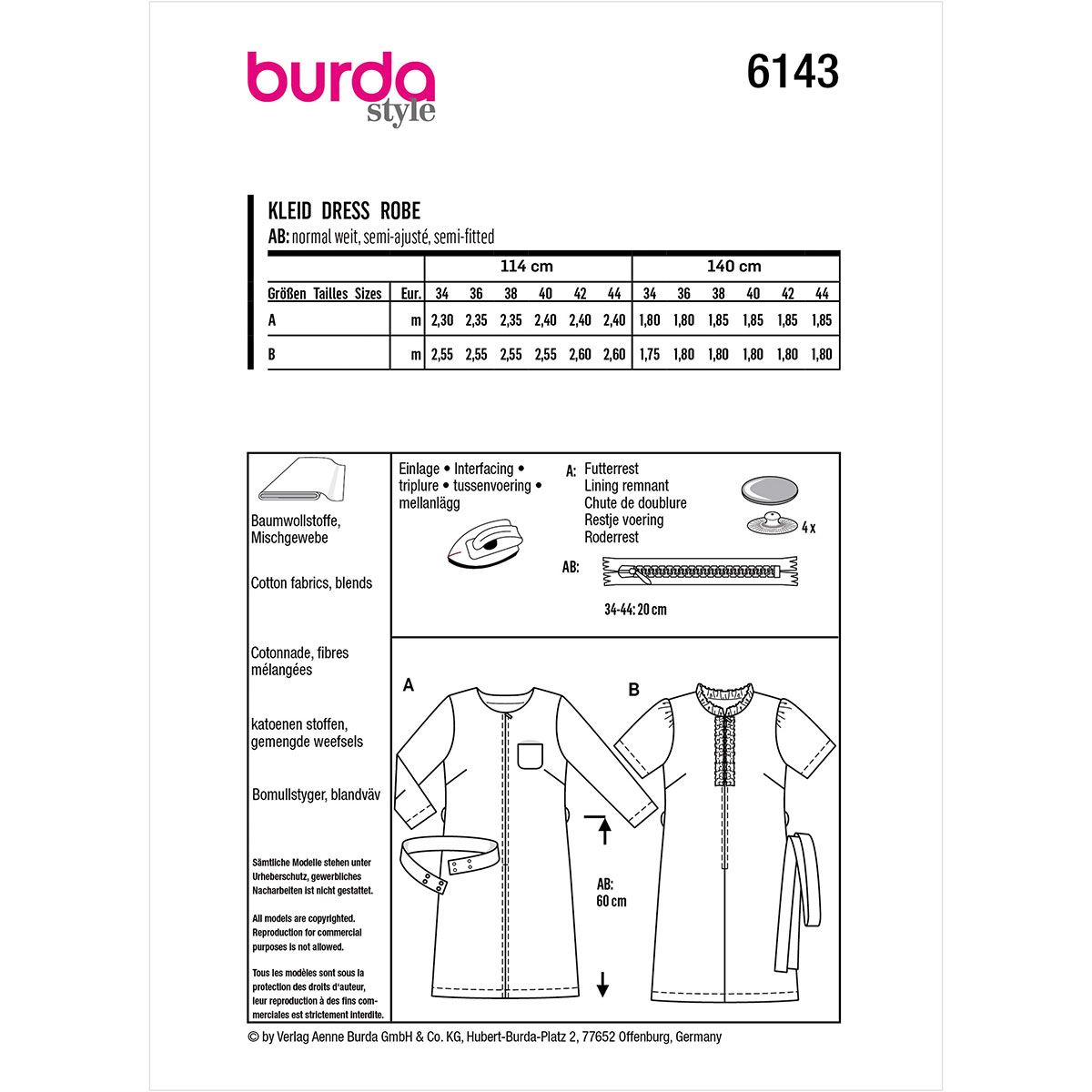 Burda Dress 6143