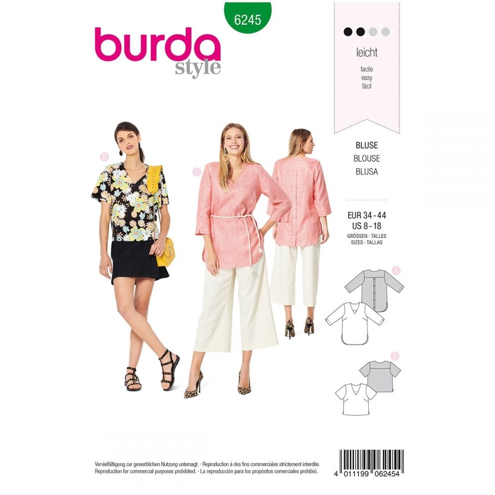 Burda Tunic and Top 6245