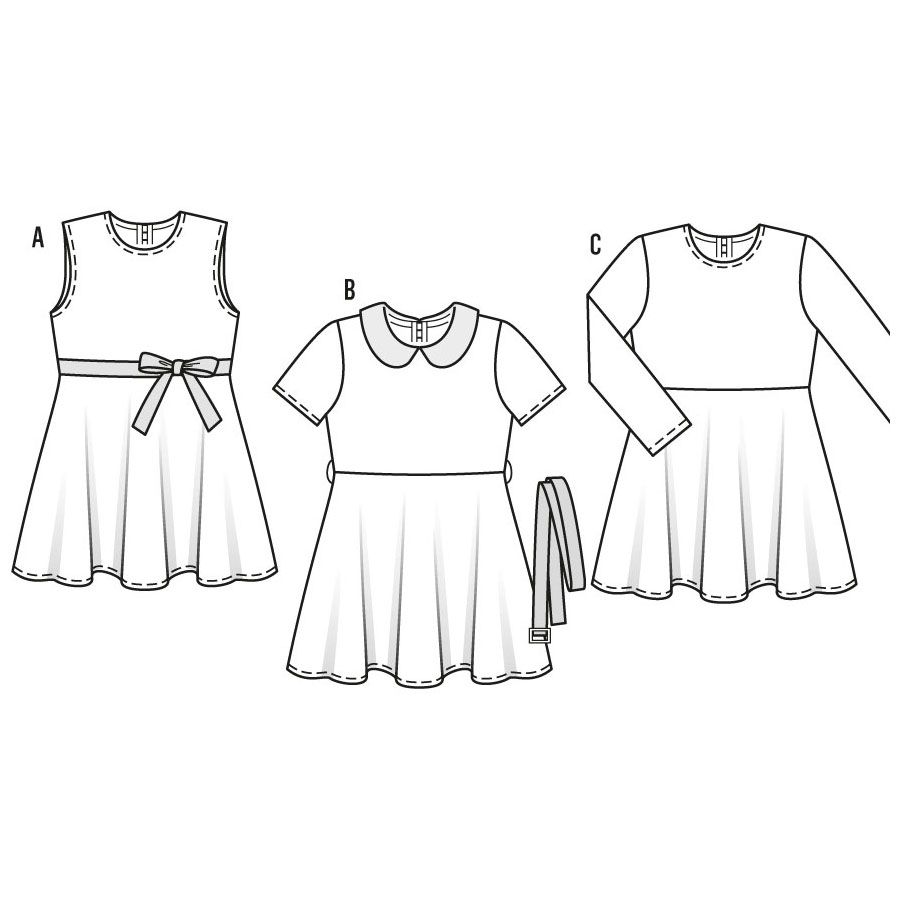 Burda Children's Dresses 9379