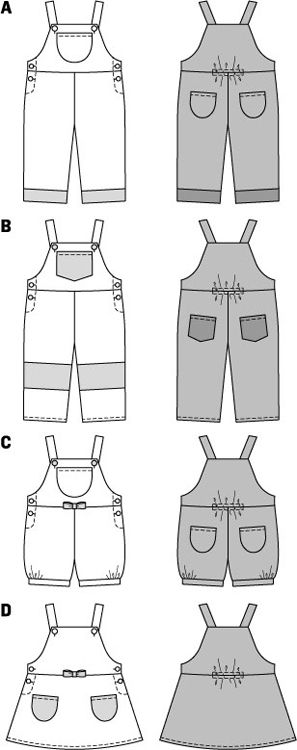 Burda Baby/Child Dungaree/Pinafore 9424