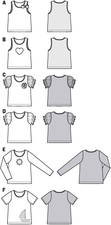 Burda Children's Tops 9439