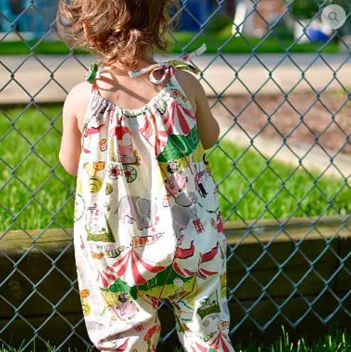 Elemeno Patterns Baby/Child Boho Romper