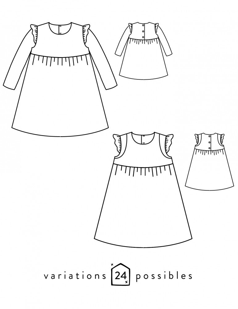 Atelier Scämmit Baby/Child Bouton d'Or Dress and Blouse