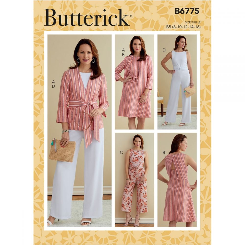 Butterick Jacket, Dress and Jumpsuit B6775