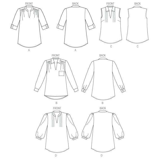 Butterick Tops B6801