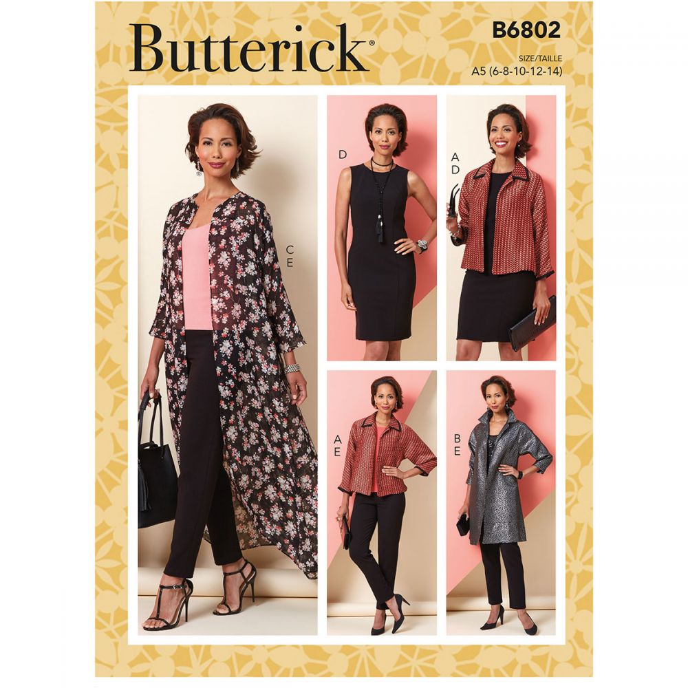 Butterick Jacket, Dress and Trousers B6802