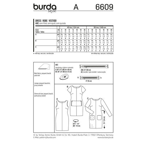 Burda Dresses 6609