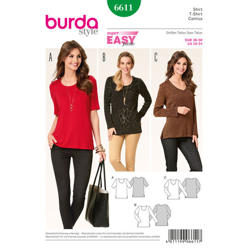 Burda Tops 6611