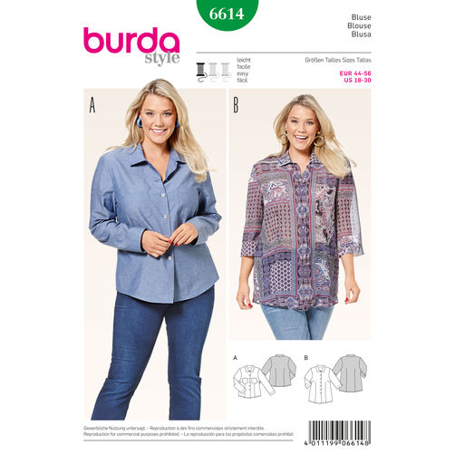 Burda Blouse 6614