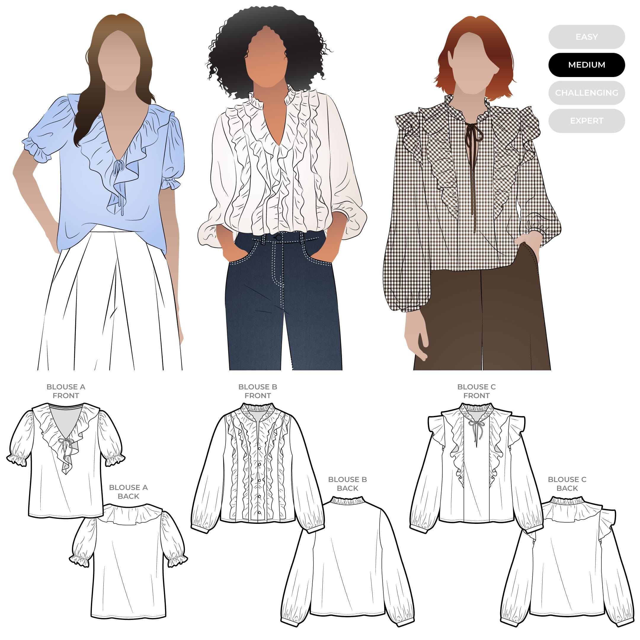 Style Arc Cendrine Woven Blouse Set