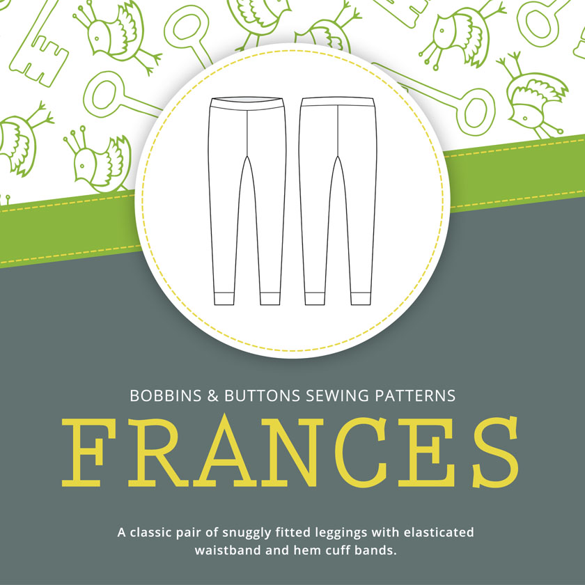 Bobbins and Buttons Child Frances Leggings