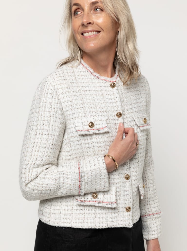 Style Arc Delphine Woven Jacket