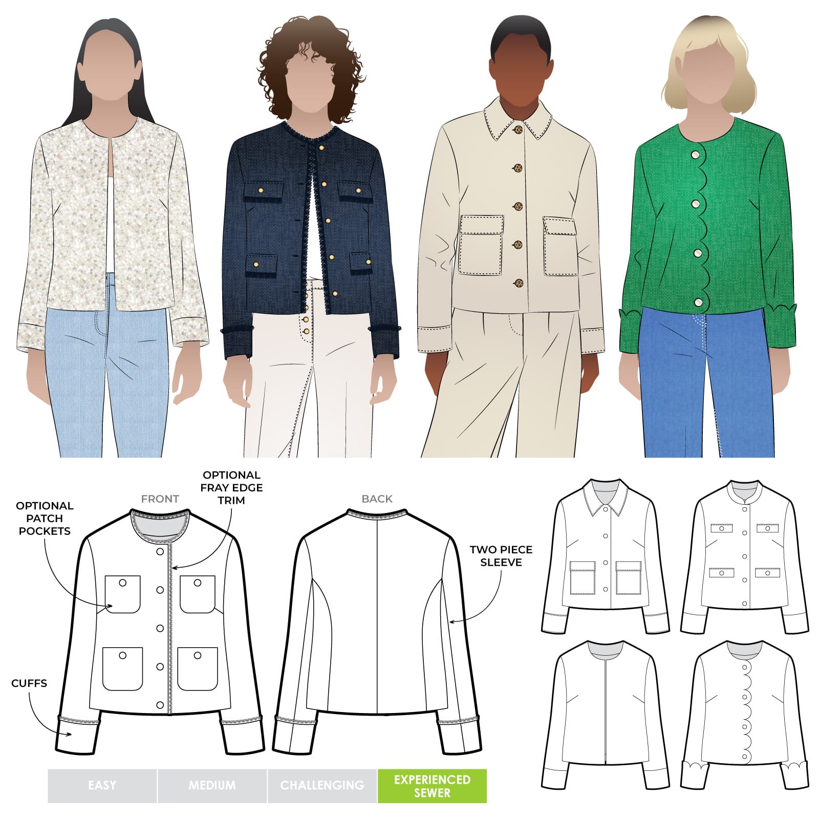 Style Arc Delphine Woven Jacket