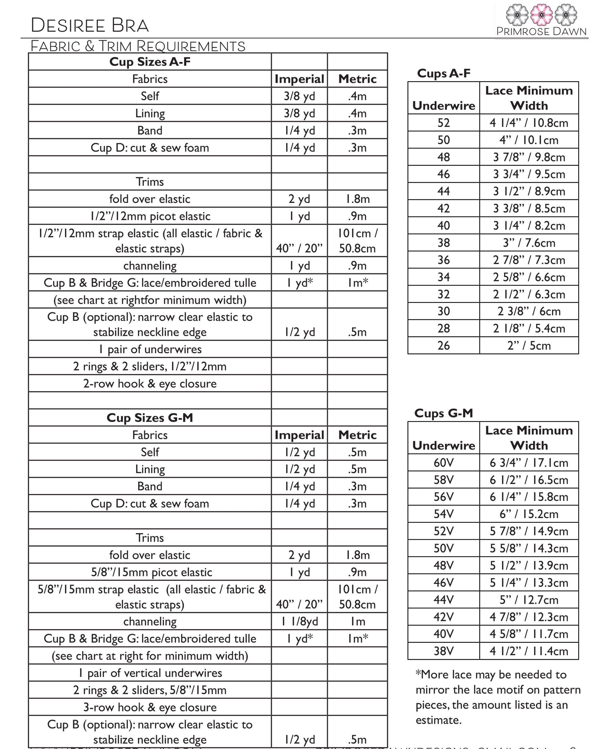 Primrose Dawn Desiree Bra PDF