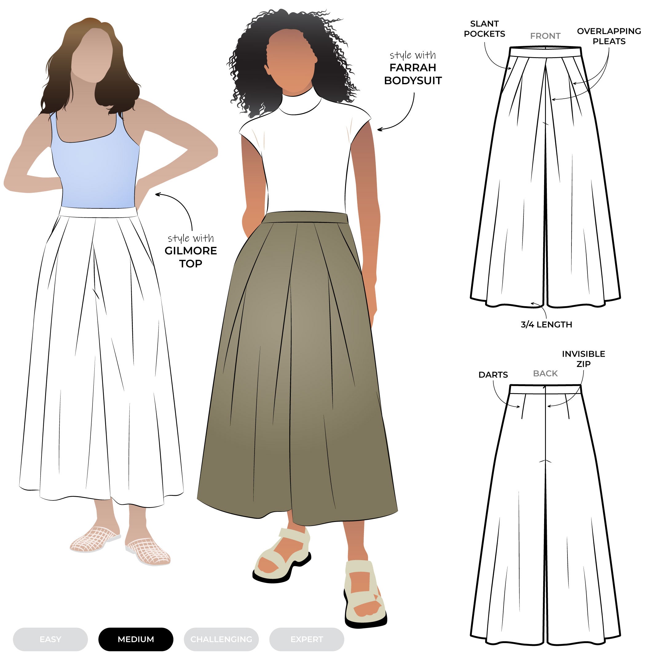 Style Arc Erin Woven Culottes