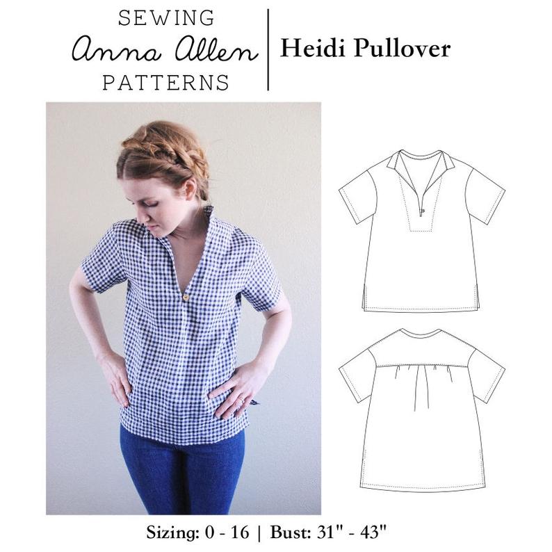 Anna Allen Heidi Pullover Top PDF