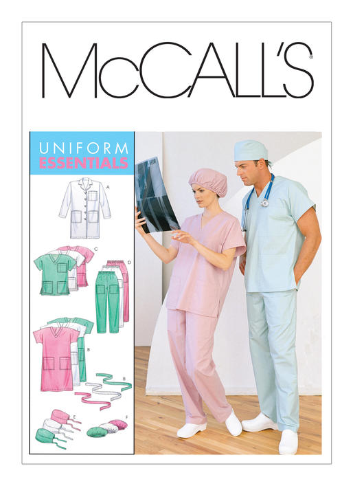 McCalls Unisex Lab Coat and Scrubs M6107